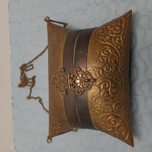 Vintage copper and brass purse